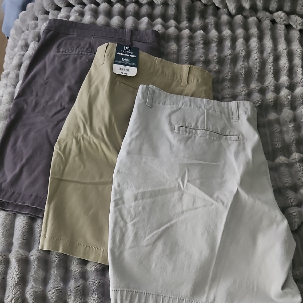George Men's Chino Pants - Dark Gray, Khaki, Light Gray - Picture 2 of 4